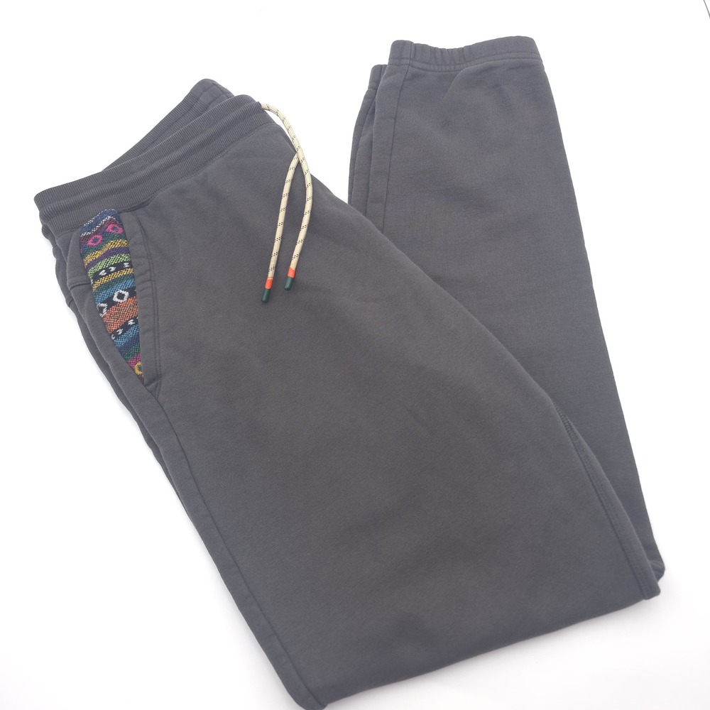 Howler Bros Men XL Gray Jogger Sweatpants Southwestern Tribal Pocket Mellow Mono
